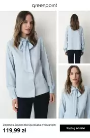 Greenpoint gazetka tydzień 35 Strona 11: Elegancka jasnoniebieska bluzka z wiązaniem Greenpoint €119,99