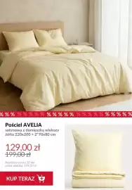 Homla gazetka tydzień 35 Strona 3: Pościel satynowa z domieszką wiskozy Avelia żółta 220x200 cm + 2x70x80 €129,00