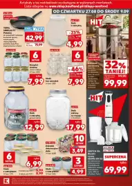 Kaufland gazetka Strona 9: Słoik szklany na napoje z kranikiem €17,99, Słoiki z zakrętkami €6,99