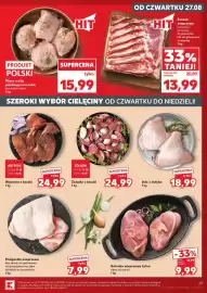 Kaufland gazetka tydzień 35 Strona 25: Żołądkki z kaczki €24,99, Udo z indyka €18,99