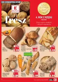 Kaufland gazetka tydzień 35 Strona 30: Chleb żytni z żurawiną €3,99, Chałka z kruszonką ręcznie zawijana €3,99