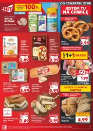Kaufland gazetka tydzień 35 Strona 31: Bella Italia Pinsa Roma Classica €8,99, Cukiernia Michaś Deser Krówka €2,49