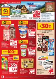 Kaufland gazetka tydzień 35 Strona 41: Margaryna Palma €2,39, Serek homogenizowany €2,49