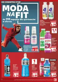 Kaufland gazetka tydzień 35 Strona 50: DR WITT Napój izotoniczny €2,79, ARCTIC+ Woda witaminowa Immunity, Focus €3,79