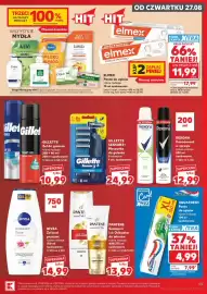Kaufland gazetka tydzień 35 Strona 55: Gillette Żel do golenia €10,99, PANTENE Szampon lub Odżywka do włosów €13,99