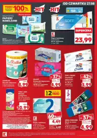 Kaufland gazetka tydzień 35 Strona 57: Chusteczki higieniczne €4,99, FOXY CREAM Chusteczki higieniczne €3,99