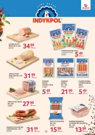 Selgros gazetka Strona 10: Parówki Filetki z indyka Indykpol €5,76, Kiełbasa szlachetna z indykiem Indykpol €33,59