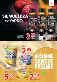 Selgros gazetka Strona 5: Skyr roślinny Alpro mango €6,47, Jogurt pitny YoPRO truskawka-malina €3,77