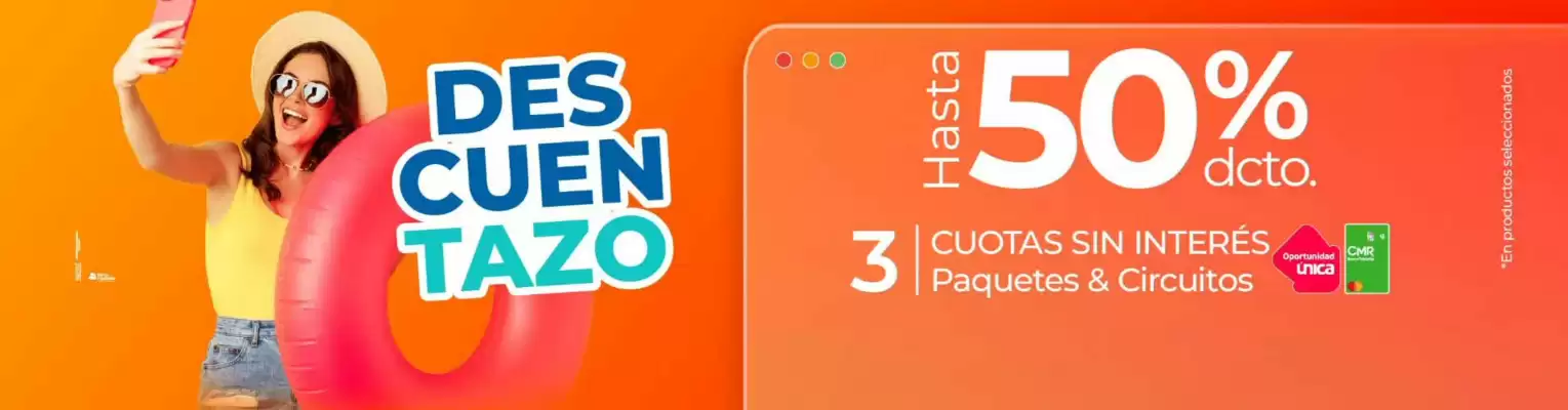 Viajes Falabella (válido hasta 30-08)