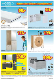 Möbelix Prospekt Seite 2: Primatex ROLLMATRATZE €99,00, GARDEROBE, Kaschmir/Artisan Eiche Dekor €177,00