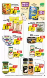 Catalog Mega Image săptămâna 35 Pagină 15: Băneasa tăiței/fideea, cuiburi €8,49, Dole compot de ananas, felii în suc