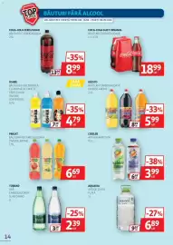 Catalog Auchan Pagină 14: Coca-Cola gust original €18,99, Prigat băutură necarbo gazoasă diverse arome €6,69