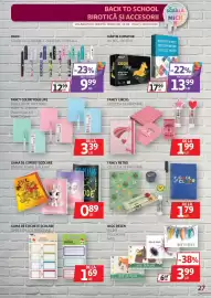 Catalog Auchan Pagină 27: Gama de coperti scolare €0,89, Fancy Circus colecția de papetărie €1,99