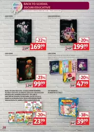 Catalog Auchan Pagină 28: Lego icons €47,99, Agerium învăț să scriu educativ €23,99