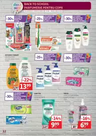 Catalog Auchan Pagină 32: Garnier botanic therapy şampon copii €13,99, Sanytol servetele dezinfectante €9,99