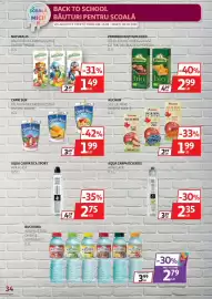 Catalog Auchan Pagină 34: Auchan suc de mere diverse arome €1,99, Capri Sun băutură necarboogazoasă diverse arome €1,99