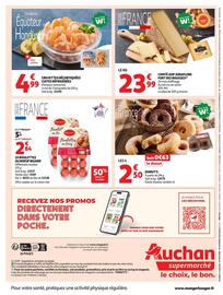 Catalogue Auchan Supermarché page 16: DONUT'S €2,50, LE POISSONNIER CREVETTES DÉCORTIQUÉES €4,99
