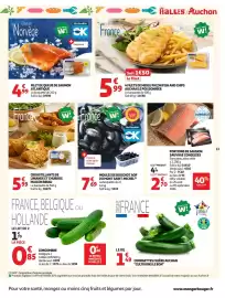 Catalogue Auchan Supermarché page 13: AUCHAN LE POISSONNIER 4 FILETS DE MERLU FAÇON FISH AND CHIPS €5,99