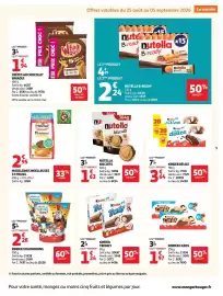 Catalogue Auchan Supermarché page 5: Nutella B-ready €2,24, Nutella Biscuits €4,90