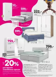Mömax Flugblatt woche 35 Seite 4: Based Drehtürenschrank Joe €77,00, Boxbett Jerry €399,00
