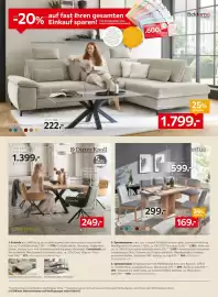 XXXLutz Prospekt woche 35 Seite 4: Linea Natura Esstisch €1.399,00, Dieter Knoll Armlehnstuhl €249,00
