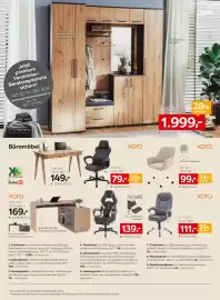 XXXLutz Prospekt woche 35 Seite 8: Xora Drehstuhl €99,00, Novel Gamingstuhl €139,00