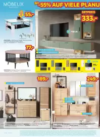 Möbelix Prospekt woche 35 Seite 4: Luca Bessoni Hängeschrank Avensis €74,00, Garderobenpaneel Welcome €111,00
