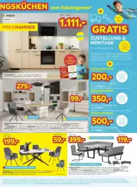 Möbelix Prospekt woche 35 Seite 5: Armlehnstuhl Johanna €59,00, Express Küchen Küchenblock Plan €1.111,00