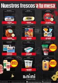 Catálogo Nini Mayorista semana 35 Página 37: La santiagueña ravioles €3.999,00, Delazona mozzarella cilindro €909,00