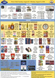Seven Mile Market circular week 35 Page 2: Stern's mini cupcakes €7,99, Meal Mart gefilte fish €8,29