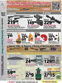Bi-Mart weekly ad Page 10: Born & Raised Elk Reed Call €6,99, Smokehouse Big Chief Smoker €129,99