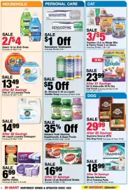 Bi-Mart weekly ad Page 4: Kit & Kaboodle cat food €23,99, Simple Solutions Training Pads €18,99