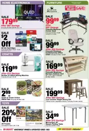 Bi-Mart weekly ad Page 6: 3 pc Counter Height Dining Set €199,99, Sugar & Cream Cotton Blend Yarn €2,99