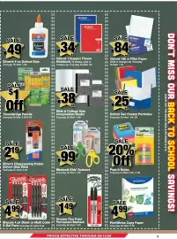 Bi-Mart weekly ad Page 9: Sharpie Fine Point Permanent Markers €1,49, Westcott Kids' Scissors €0,99