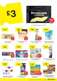SuperValu leaflet Page 15: Dromona Mature Cheddar €3,00, Golden Cow Butter €4,60