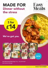 SuperValu leaflet Page 3: Easy Meals Ready Meals €14,00