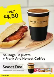 SuperValu leaflet Page 8: Sausage Baguette + Frank And Honest Coffee €4,50