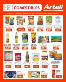Folleto Arteli Página 4: Atún Nair o El Dorado €12,50, Nor-Ver Arroz Súper extra €15,90