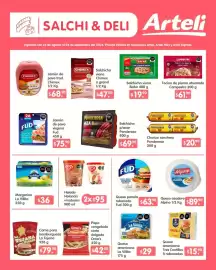 Folleto Arteli Página 6: Alpino Queso asader €89,90, Ponderosa Salchicha p/asar €69,90