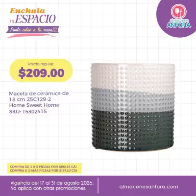 Almacenes Anfora (válido hasta 31-08)