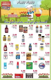 Piggly Wiggly weekly ad week 35 Page 4: Bounty Napkins €6,99, Hershey's candy bars €8,49