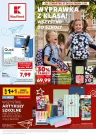 Kaufland gazetka tydzień 35 Strona 1: Papier ksero A4 €7,99, COOLPACK Plecak młodzieżowy €69,99
