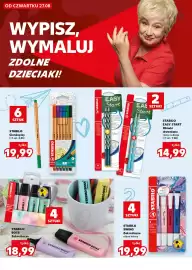 Kaufland gazetka tydzień 35 Strona 14: STABILO SWING Zakreślacze €19,99, STABILO EASY START Ołówki drewniane €14,99