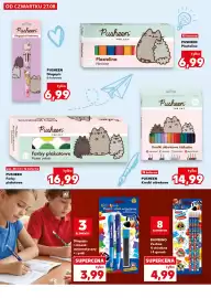Kaufland gazetka tydzień 35 Strona 16: Długopis i ołówek automatyczny + rysiki €3,99, PUSHEEN Plastelina €6,99