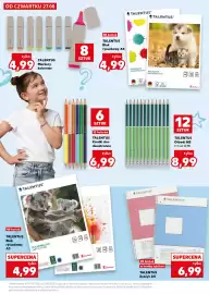 Kaufland gazetka tydzień 35 Strona 29: TALENTUS Ołówki HB €8,99, TALENTUS Blok rysunkowy A3 €4,99