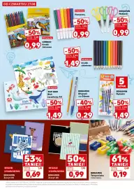 Kaufland gazetka tydzień 35 Strona 7: BENIAMIN Nożyczki €0,99, GIMBOO Kredki świecowe €0,99
