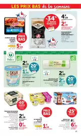 Catalogue Bi1 page 15: U BIO Bûche de chèvre €2,15, Pave d'Affinois €2,38
