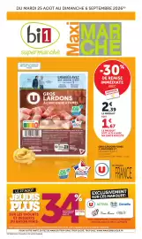 Catalogue Maximarché page 1: U Gros lardons €1,67