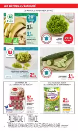 Catalogue Maximarché page 4: CONCOMBRE €1,09, U Raisin blanc sans pépin €2,49