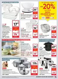 Maximarkt Flugblatt woche 35 Seite 19: Fashion Glas Küchenmaß €11,99, Eva Mechanische Küchenwaage €19,99